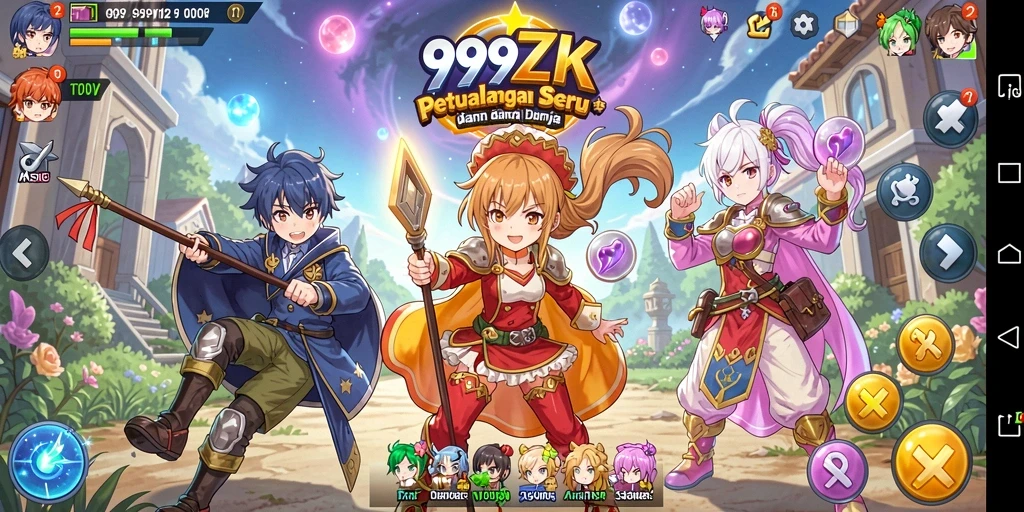 Tampilan gameplay anime yang memikat dan penuh warna.