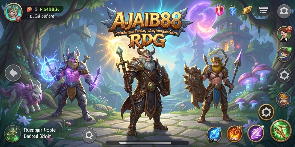 Tangkapan layar dari gameplay AJAIB88 yang menampilkan petualangan RPG yang menegangkan.
