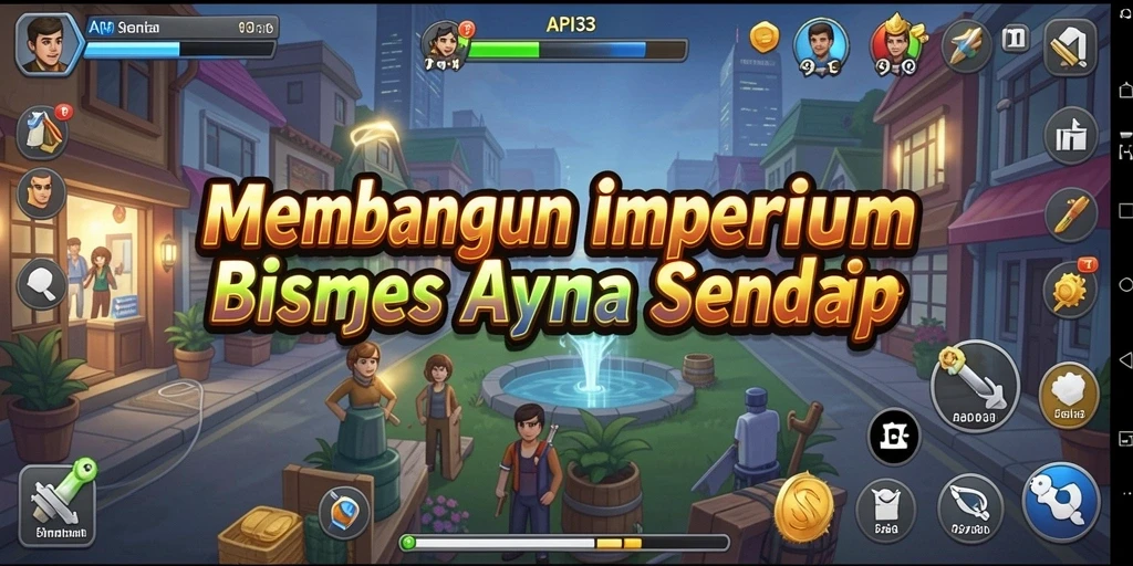 Gameplay menarik dalam membangun bisnis Tycoon yang sukses.