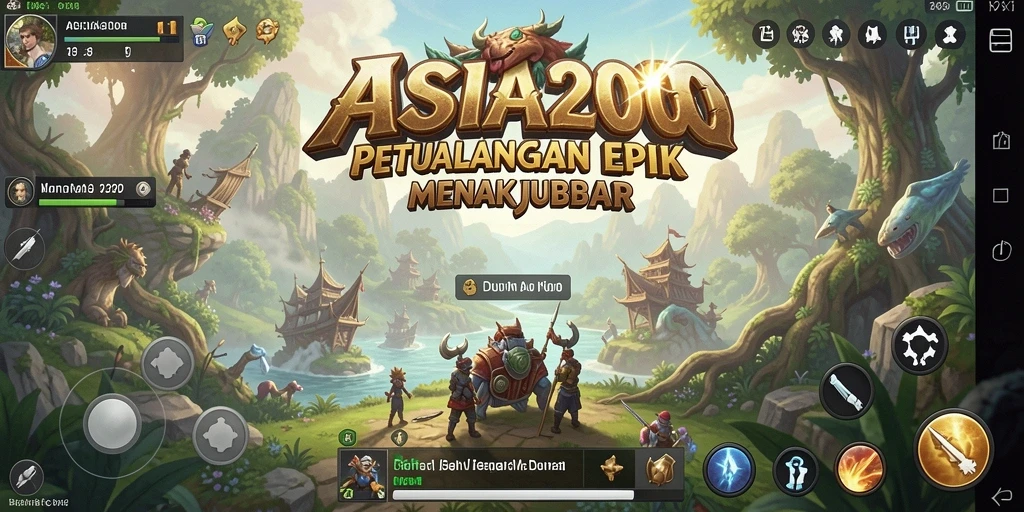 Tangkapan layar ASIA200 menunjukkan petualangan seru di dunia yang menakjubkan.