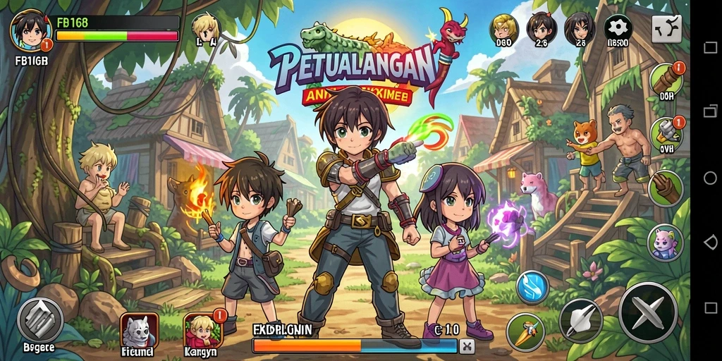 Tampilan gameplay seru di FB168 dengan karakter Anime yang memikat.