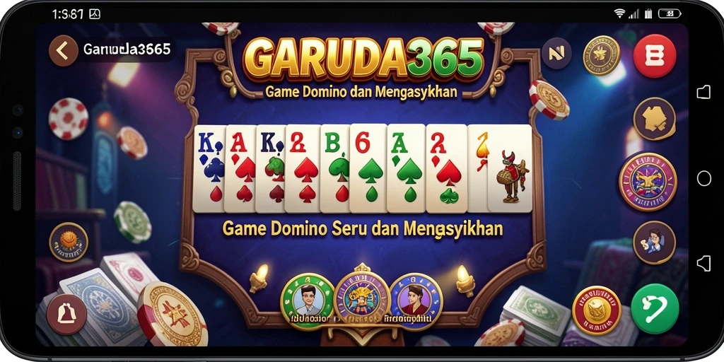 Tampilan gameplay domino yang seru dan interaktif.