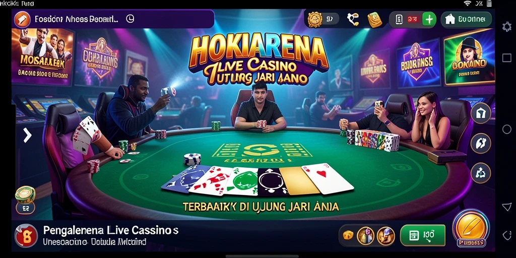 Tampilan gameplay HOKIARENA yang mendebarkan dan interaktif.