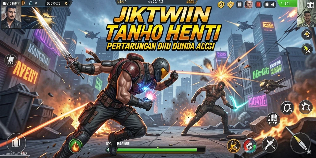 Gameplay JKTWIN yang penuh aksi dan seru.