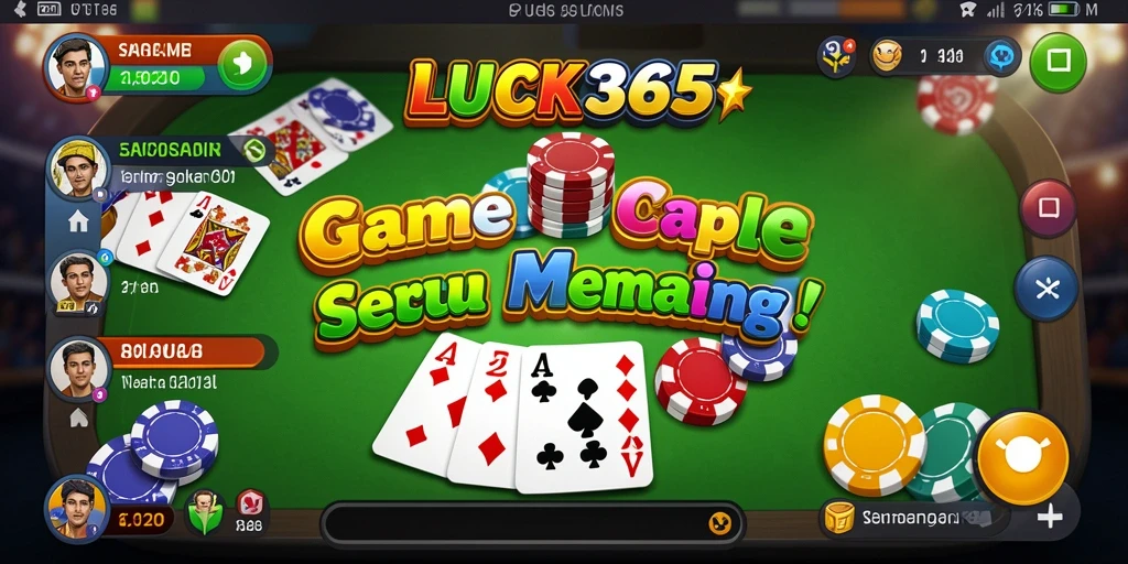Tangkapan layar gameplay LUCK365 menampilkan keseruan bermain Gaple.