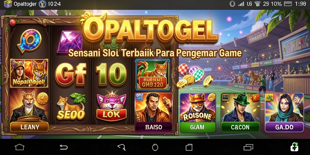 Screenshot OPALTOGEL menampilkan gameplay slot yang menarik dan mengasyikkan.