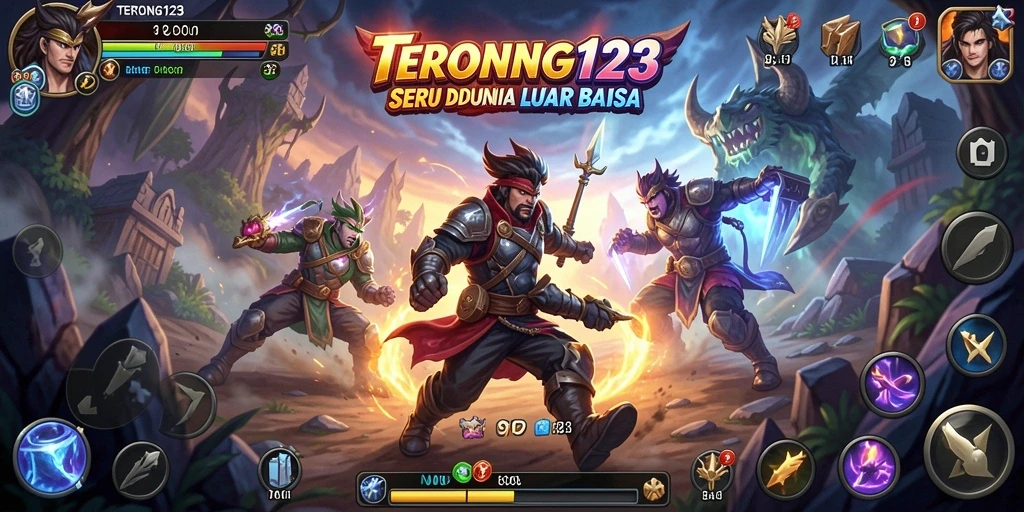 Screenshot gameplay action yang menegangkan dari TERONG123.